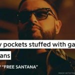 My pockets stuffed with garlic naans meme