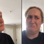 Interested then disgusted girl