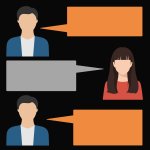 Conversation between a man and a woman