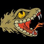 Cut the snake head! template