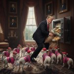 Trump holds American progress hostage meme