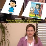 That girl from the British comic strip The Perishers looks very similar to Lucy from Peanuts. | image tagged in memes,they're the same picture,peanuts,lucy,maisie,the perishers | made w/ Imgflip meme maker