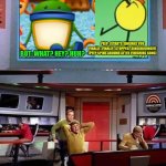 STAR TREK CREW COVERS THEIR EARS peep's loud singing