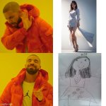 Artists nowadays | image tagged in memes,drake hotline bling,ai art,drawing,art | made w/ Imgflip meme maker