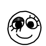 Pomni’s 2D Face without Jester hat and rosy cheeks