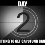 Please mods we need this | DAY; OF TRYING TO GET CAPUTUNG BANNED | image tagged in countdown,straws | made w/ Imgflip meme maker