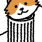 I'm a cat in a trash can template