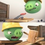 Pigs Constructing with Swapped Tools