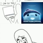 im a grown man | MY MIND: *CUTENESS OVERLOADED* | image tagged in im a grown man,cute,robot,movies,comics/cartoons | made w/ Imgflip meme maker