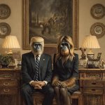 Donald, Melania Chimp Trump Lion King monkey ape meme