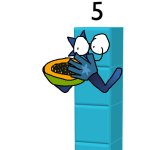 Numberblocks Papaya 5