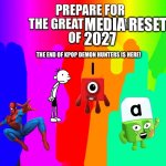 The Great Media Reset meme