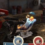 tf2 red sentry pointing at relaxing blue engie template