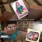 Rosario + Vampire meme 13. Capu2 is a literal joke and feels like a separate series (element animation an egg’s guide) | This anime season is pretty good! However this season really sucks. | image tagged in this x has all the answers however this y really sucks,rosario vampire,element animation,anime,vampire,moka | made w/ Imgflip meme maker