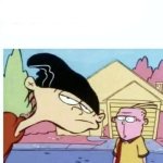 Double D and Eddy stare meme