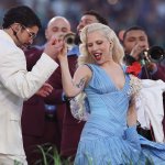 Bad Bunny Lady Gaga dancing