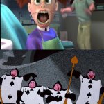 the card soldiers laughing, so funny | image tagged in my fill in memes,deviantart,crossover,disney,pixar,alice in wonderland | made w/ Imgflip meme maker