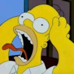 Homer Simpson screaming