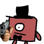 Numberblocks 1 holding a gun