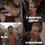 Let them through meme