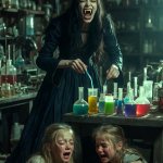 Female vampire laboratory chemicals two girls crying Fastlane