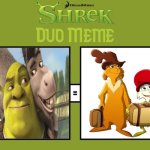 Guy and Sam as Shrek and Donkey | image tagged in shrek and donkey duo meme | made w/ Imgflip meme maker
