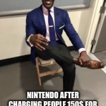 Greed straight up | NINTENDO AFTER CHARGING PEOPLE 150$ FOR MARIO BREATHING SIMULATOR: | image tagged in gifs,nintendo | made w/ Imgflip video-to-gif maker