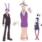 Jax, Kinger and Gangle in Anime