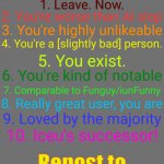 NoU's greatness chart meme