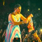 Bad Bunny burns American flag