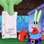 Mr. Krabs' note