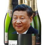 Champaign bottles | XI CHAMPAGNE | image tagged in champaign bottles | made w/ Imgflip meme maker