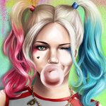 Harley Quinn bubble gum
