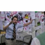 crazy guy explaining