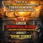 THIS IS a Spirit empowered, prophetic, Torah honoring, YHWH cent