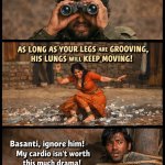 The "Basanti-Gabar-Dhanno" Logic Meme Visual Setup: Top Panel: A