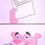 To do list pink panther