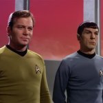 Kirk and Spock from "The Cloud Minders"