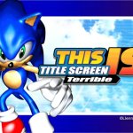 Sonic Adventure DX title screen hack