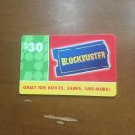 Blockbuster gift card