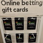 Online betting gift card display