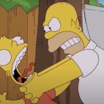 Bart Getting Strangled