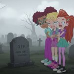 Shani, Polly and Lila are sad about the dead