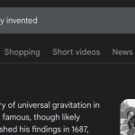 When was gravity invented