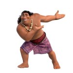 Moni the Storyteller in Motunui and a superfan of Maui's