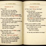 Isaiah 6:5–10 and 11-13, using YHWH Bible