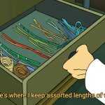 And here's where I keep assorted lengths of wire