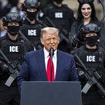 Donald Trump Satan ICE  guns