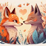 Cute wolf &fox template