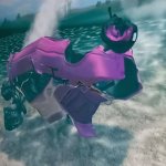 Pink Crashed Car Under The Sea